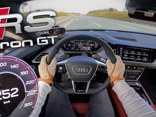 [影] Audi RS e-tron GT˙ 德國無限速高速公路實測！究竟原廠數據有沒有唬爛？
