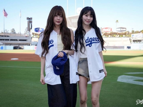 MLB》小櫻花、洪恩採驚喜現身道奇球場！ 金慧成燦笑成焦點