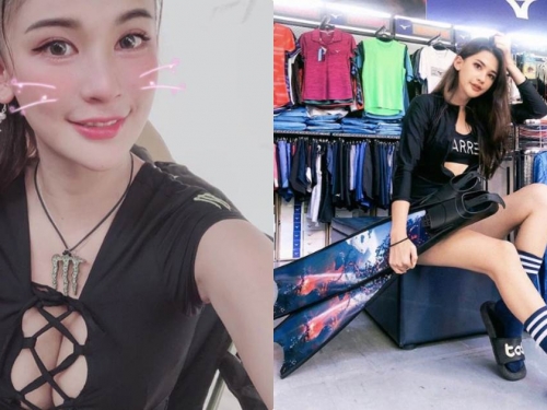 潛水辣妹「小晰晰」放送修長辣腿，緊實曲線吸睛度爆表！