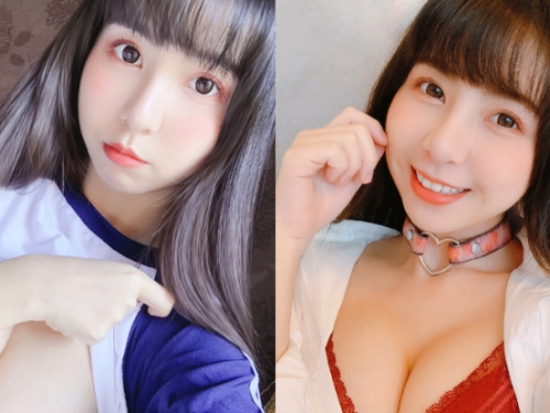 超萌童顏巨乳Tiny自稱「露奶維生的文青」　化身小情婦爆乳迎春