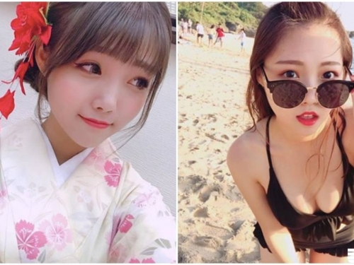 高雄甜美正妹比基尼好兇啊！前傾時「渾圓深溝」立刻現形！