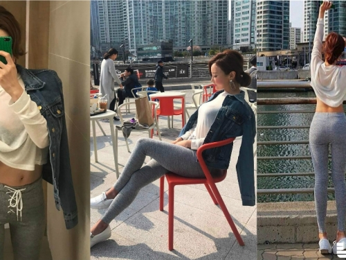 慢跑驚見娜美級正妹！「巨乳障礙物」讓人想「伸手」撥開奶妹胸前路障