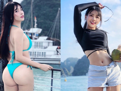 香到國外去！甜美正妹「霍萱Iris」下龍灣前大秀稚嫩蜜桃，火辣節奏激起粉絲飢餓感！