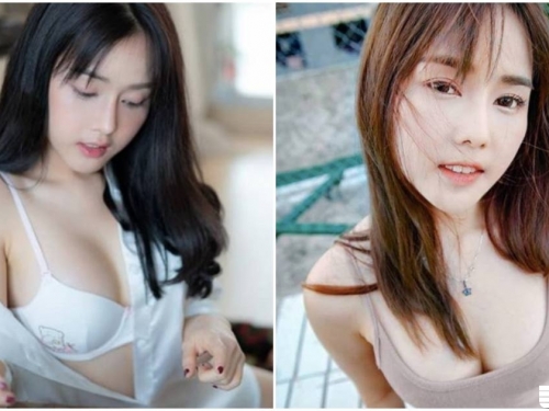 衣服不小心滑落！清純妹子「渾圓酥胸」被看光光，鼻血要狂噴了！