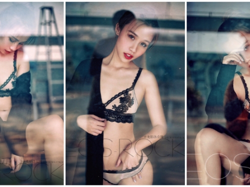 櫥窗中的幻想！「性感美女」隔著一片玻璃誘惑你，若即若離的情慾挑逗