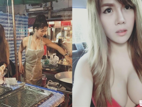 受不了！妹子「爆乳烤香蕉」網友買了又再買！那渾圓飽滿的巨乳根本逼死人...