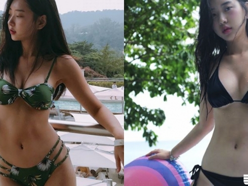 戀愛了！「白嫩少女」比基尼圓乳好壞壞，「蛇妖曲線」讓人大噴鼻血！