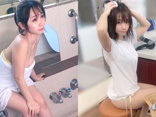 公共澡堂出現「甜美妹子」！超白皙粉嫩の肌膚露出，網友：缺不缺搓背服務？