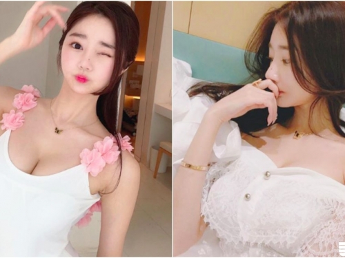 超氣質！南韓「香豔美乳妹」顏值太極品啦... 白皙的「銷魂視角」讓人受不了！