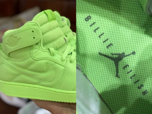 無法捨棄最愛的顏色！Billie Eilish x Air Jordan 實鞋照曝光，粉絲：這才是真正的怪奇比莉