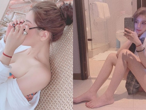 短裙制服妹「菜菜」私服驚人，飽滿ㄋㄟㄋㄟ橫看成嶺側成峰！