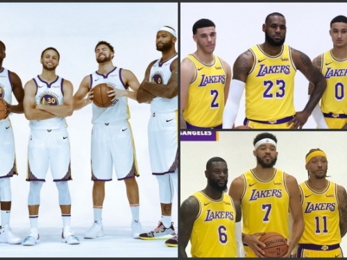 NBA媒體日開張！湖人分組拍照超有梗，勇士全明星先發亮相...美媒：82勝0敗？