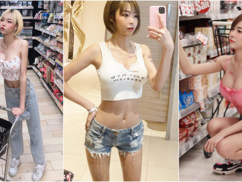 回頭率100%！「超商美豔正妹」彎腰視角太害羞啦...  超火辣「中路畫面」引人遐想！