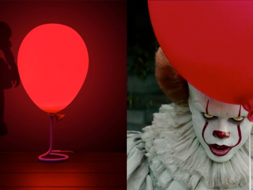 You' ll Float Too！電影《牠》紅氣球檯燈,在黑夜中散發詭異光暈..