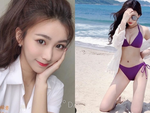 44萬粉絲甜美校花「張楚珊」畢業後還是正！海邊秀出「火辣比基尼」發育良好～