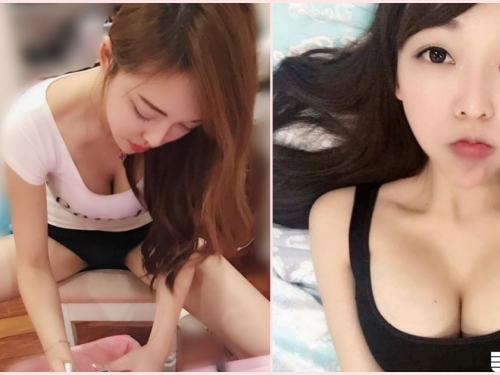 好害羞！台灣「爆乳詠詠」邪惡視角太兇猛！超白嫩肉體讓人受不了...