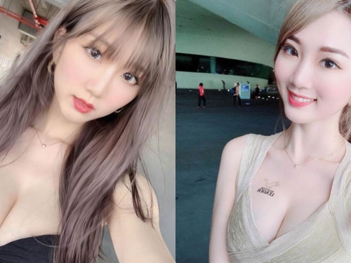 超甜神級正妹「萍萍兒Ping」，低胸裝蹦出「白嫩美乳」！