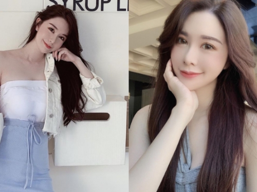 氣質小姐姐「梨梨Jolly」白嫩雙峰狂夾「深美濠溝」，性感美體到海邊直接解放！