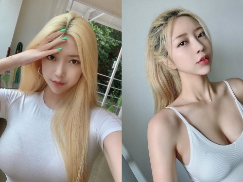 170公分網拍女神「최소미」巨乳大隻馬身型超火辣　緊身白T透出「圓弧曲線」辣翻