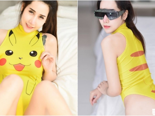 抓皮卡丘啦！「美乳高衩」版寶可夢太欠收服，白嫩翹臀堪比寶貝球！