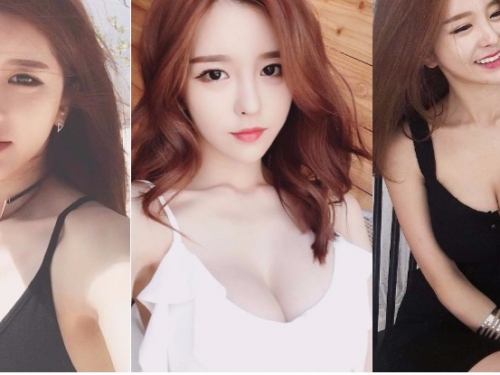 可惡！「美乳女神」性感穿絲襪...衣服敞開「肉球」大幅度跳出，讓人大噴鼻血