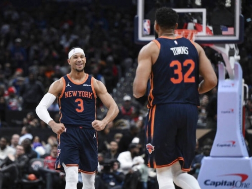 NBA》湯斯轟32分、哈特大三元寫紀錄 尼克大勝巫師奪8連勝