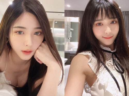 高顏值正妹「Meka_Ch」床上火辣自拍，「深溝微露」太讓人著迷！