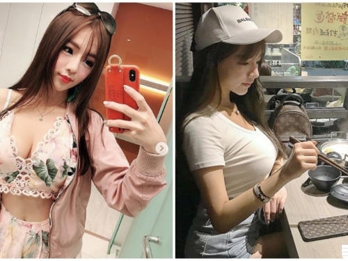 火鍋店正妹「車頭燈超大顆」！「渾圓巨乳」讓店員瘋狂偷瞄了！