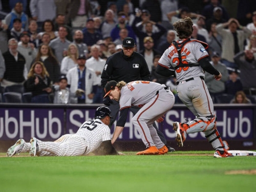 MLB》洋基托瑞斯關鍵跑壘出局 「法官」說重話：這事不該發生