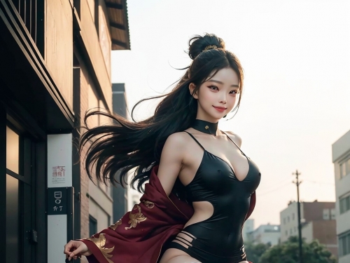 Cute young ninja