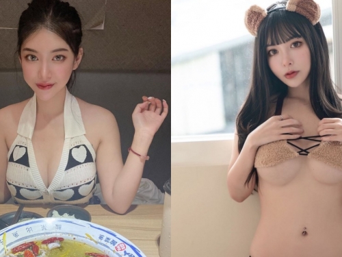 巨乳吃貨正妹「子筠Nina」用餐飄奶香，私下拍照尺度也好辣！
