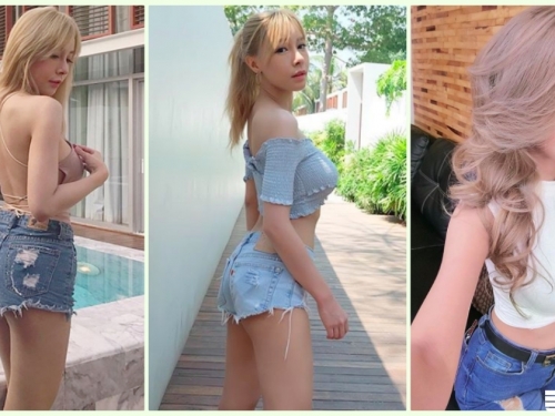 戀愛了！白皙「長腿美背妹」乳量也是很犯規！超邪惡「誘惑畫面」迷死一票網友…