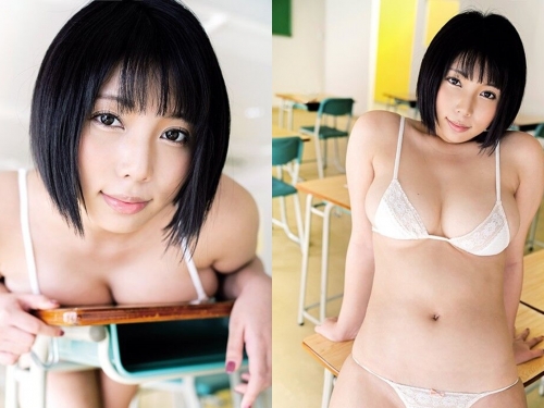 次世代巨乳美少女「安位薫」制服誘惑！下課後教室「激烈搓揉H奶」畫面無比淫蕩