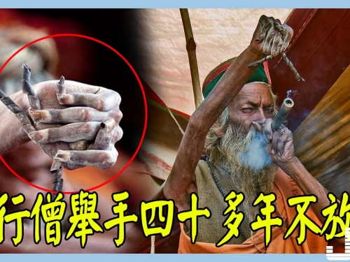 印度苦行僧舉手四十多年不放下，接近看真害怕