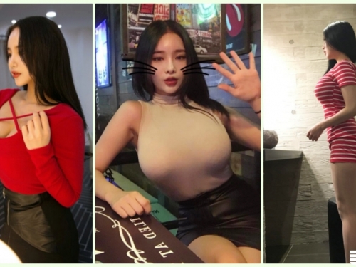 路邊驚見「長腿爆乳妹」衣服都快爆開！超飽滿「車頭燈」讓人狂噴鼻血啊…
