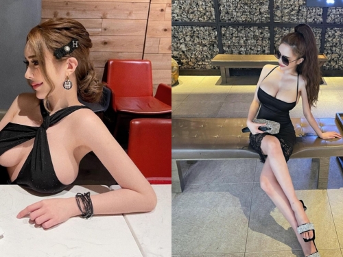 知名燒肉店門口驚見「爆乳辣妹」！細肩帶小洋裝讓人邊吃邊流鼻血！
