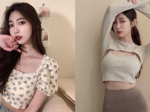 優雅正妹「王雨萱」發散質感美，穿走光短T「窈窕曲線」一覽無遺！