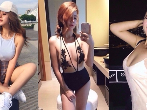 最猛戰服！巨乳妹子穿「透明泳衣」下水！一不小心就會走光...