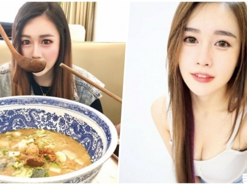 爆乳正妹吃巨大拉麵，「超誘人畫面」讓旁邊客人都想一起吃了！