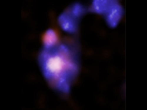 天文學家第一次看到矮星系中的黑洞即將發生碰撞