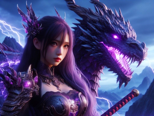龍族化身成女戰士