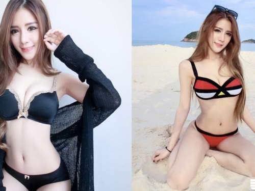 女友型！爆乳空姐「S級車頭燈」根本逼死人！一系列性感泳裝照讓人血脈噴張...