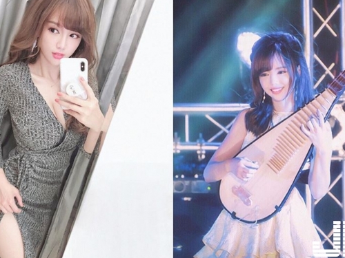 氣質滿點「琵琶正妹」丘涵！32E傲人身材琵琶也檔不住，童顏巨乳真的不敗啊！