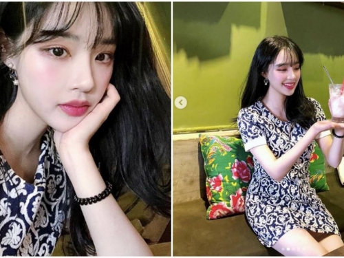 白皙水嫩的韓國妹子「정주」，穿短裙遊越南「白皙美腿」辣翻！