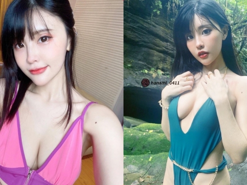 辣妹「苡琍 Hana」玩水一下就濕身了，「超惹火比基尼」有夠養眼！