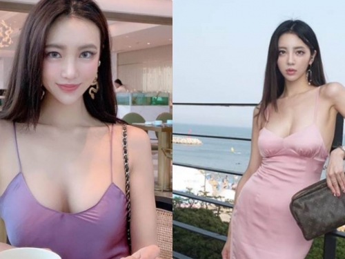 九頭身正妹就是要「霸氣露乳溝」，用火辣雙乳直勾你的心！