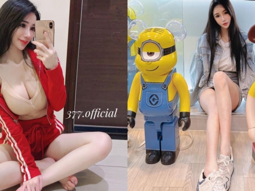 運動風也很辣！「沈琪琪」在家自拍秀爆乳美腿，兼任網拍老闆娘！