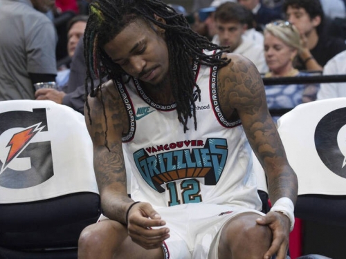 NBA》空接灌籃沒成功重摔受傷 灰熊少主莫蘭特預計休養一週