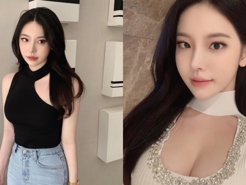 魔女的誘惑！美乳正妹「超勾人眼神殺」，胸前的曲線好飽滿！