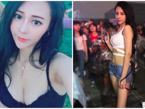 電音趴最強「九頭身辣妹」！車頭燈又大又挺，不愧是空姐等級的妹子！